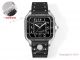 THB Factory Swiss Copy Cartier Santos Middle East Gray Gradient Blue Rubber Strap 39.8mm Watches (3)_th.jpg